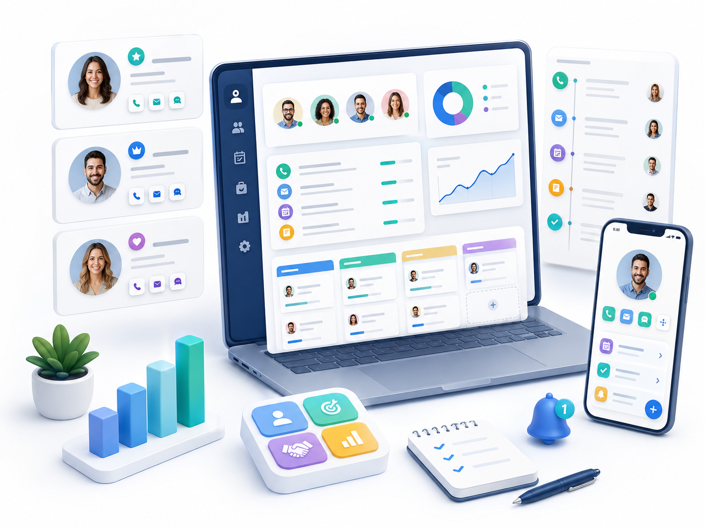 Página CRM Simple para Clientes