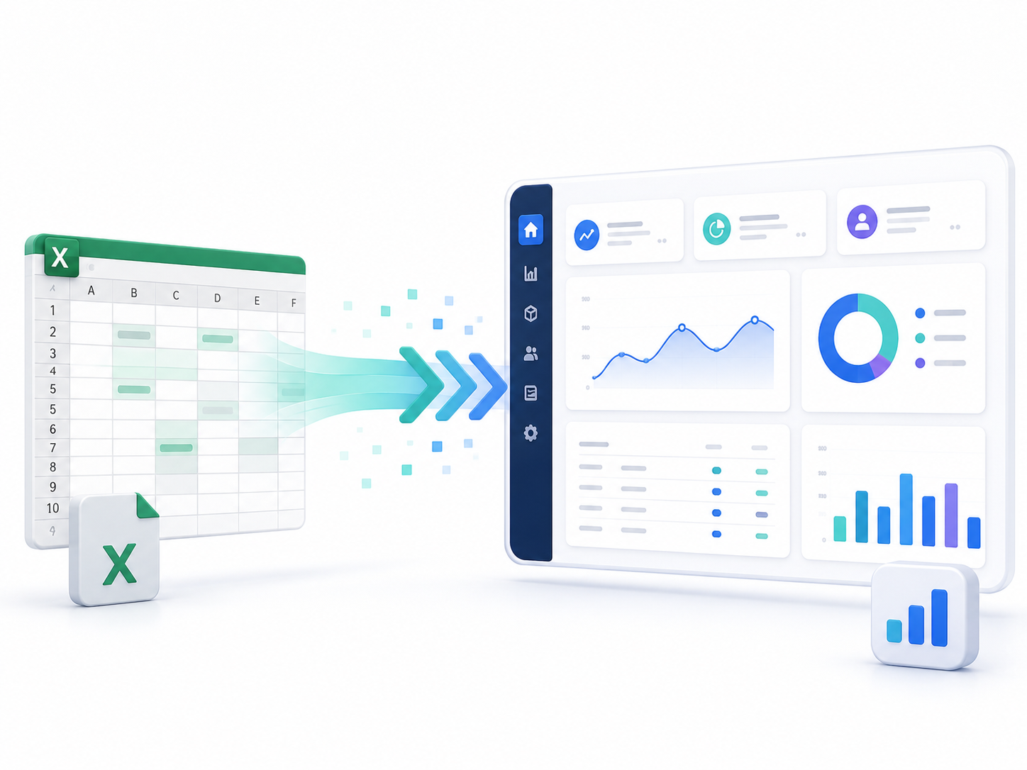 Página Migración de Excel a Sistema
